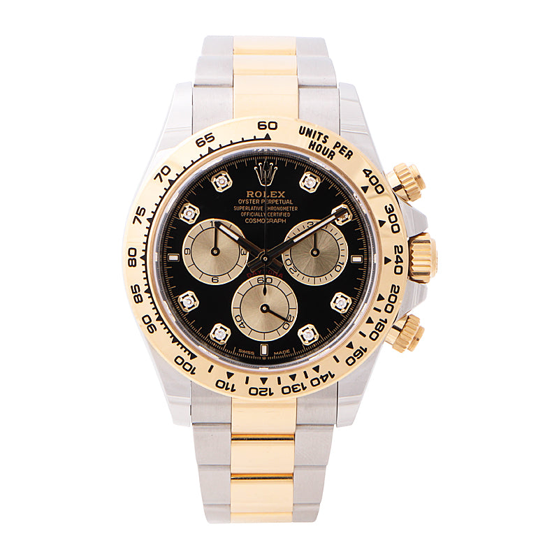 Rolex Daytona Yellow Gold Black Diamond Dial 126503